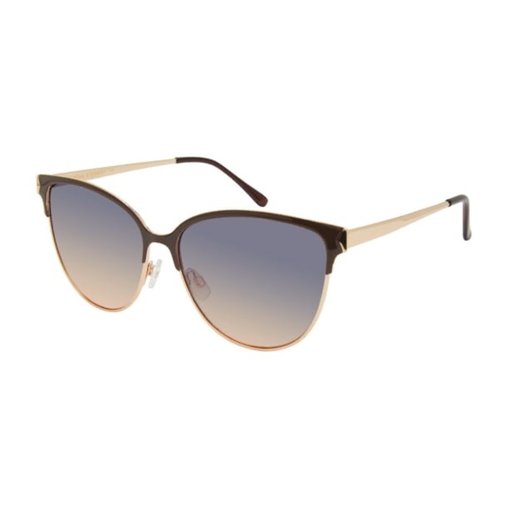 Martha Stewart Retro Metal UVA and UVB Protective Cat Eye Fashion Sunglasses,